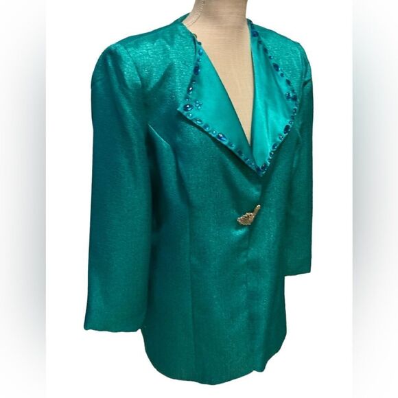 Vintage Danilo Green Jacket Blazer 10 - Picture 3 of 9